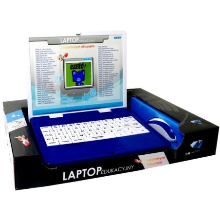 LAPTOP EDUKACYJNY KOLOROWY WYŚWIETLACZ 53 PROGRAMY HH-POLAND Edukacyjne zabawki 21433-CEK 1