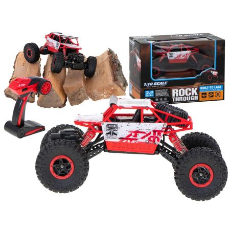 Samochód RC Rock Crawler HB 2,4GHz 1:18 czerwony  Samochody na zdalne sterowanie KX9643_3-IKA 1