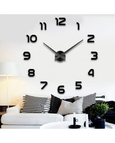 Zegar ścienny duży 80-120cm czarny 12 cyfr  Dekoracje KX7845-IKA 1