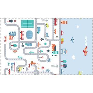 Mata Edukacyjna piankowa dla dzieci ulica 180x200cm