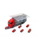 Transporter ciężarówka TIR wyrzutnia + metalowe auta straż pożarna  Pozostałe zabawki dla dzieci KX6681_1-IKA 2