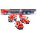Transporter ciężarówka TIR wyrzutnia + metalowe auta straż pożarna  Pozostałe zabawki dla dzieci KX6681_1-IKA 8