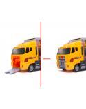Transporter ciężarówka TIR wyrzutnia + metalowe auta maszyny budowlane  Pozostałe zabawki dla dzieci KX6681_3-IKA 12