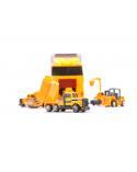 Transporter ciężarówka TIR wyrzutnia + metalowe auta maszyny budowlane  Pozostałe zabawki dla dzieci KX6681_3-IKA 13