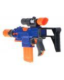 Karabin na piankowe strzałki maszynowy Blaze Storm + magazynek + celownik + 48 strzałek  Militarne zabawki KX6147-IKA 3