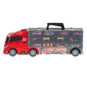 Transporter ciężarówka TIR wyrzutnia w walizce + 7 aut straż pożarna  Pozostałe zabawki dla dzieci KX5993-IKA 2
