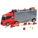 Transporter ciężarówka TIR wyrzutnia w walizce + 7 aut straż pożarna  Pozostałe zabawki dla dzieci KX5993-IKA 5