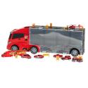Transporter ciężarówka TIR wyrzutnia w walizce + 7 aut straż pożarna  Pozostałe zabawki dla dzieci KX5993-IKA 9