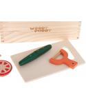 Warzywa drewniane do krojenia na magnes w skrzynce + akcesoria  Pozostałe zabawki dla dzieci KX5956-IKA 4