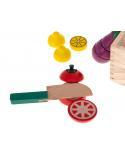 Warzywa drewniane do krojenia na magnes w skrzynce + akcesoria  Pozostałe zabawki dla dzieci KX5956-IKA 5
