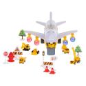 Transporter samolot + 6 aut pojazdy budowlane bok/przód  Pozostałe zabawki dla dzieci KX5987-IKA 8