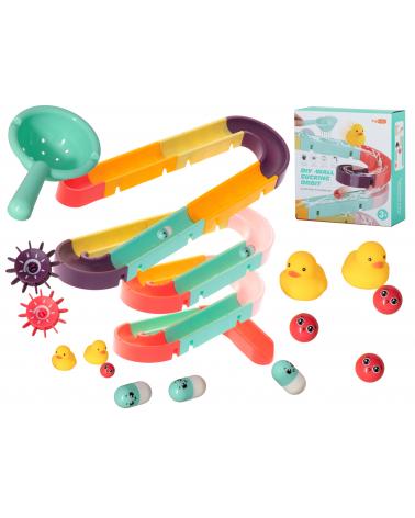 Zabawka do kąpieli zjeżdzalnia tor wodny + akcesoria Pozostałe zabawki dla dzieci KX5951-IKA 1