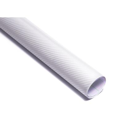 Folia rolka carbon 4D biała 1,52x30m