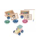 Sorter drewniany pociąg ciuchcia rybki montessori  Pozostałe zabawki dla dzieci KX6121-IKA 6