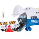 Transporter samolot + 6 aut policja bok/przód  Pozostałe zabawki dla dzieci KX5986-IKA 7