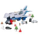 Transporter samolot + 6 aut policja bok/przód  Pozostałe zabawki dla dzieci KX5986-IKA 12