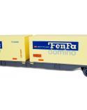 Realistyczna Kolejka Fenfa - Parowóz + Wagony Towarowe  Edukacyjne zabawki 1601A-2C-KJA 5