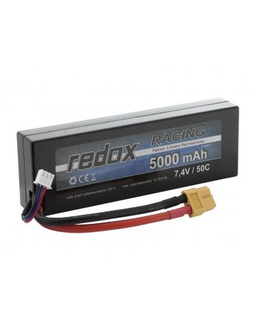 Redox RACING 5000 mAh 7,4V 50C Hardcase Samochodowy pakiet LiPo Redox Akumulatory i ogniwa 5903754000874-KJA 1