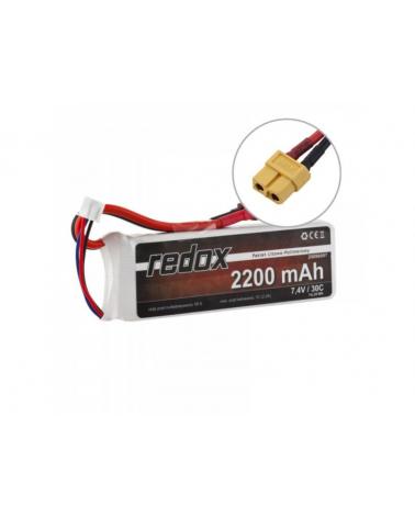 Pakiet Akumulator Redox LiPo 7,4V 2200mAh 30c Redox Akumulatory i ogniwa 5903754001109-KJA 1