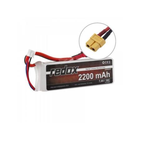 Pakiet Akumulator Redox LiPo 7,4V 2200mAh 30c Redox Akumulatory i ogniwa 5903754001109-KJA 1