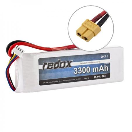 Pakiet LiPo Akumulator Redox 3300 mAh 11,1V 20C Redox Akumulatory i ogniwa 5903754000775-KJA 1