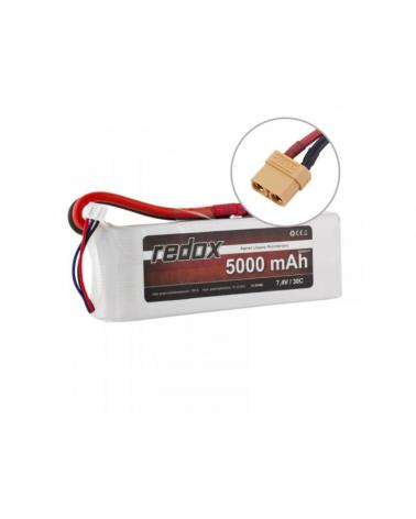 Akumulator Redox 5000 mAh 7,4V 30C - Pakiet LiPo Redox Akumulatory i ogniwa 5903754001284-KJA 1