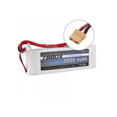 Akumulator Redox 5000 mAh 7,4V 20C - Pakiet LiPo Redox Akumulatory i ogniwa 5903754000829-KJA 1