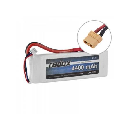 Akumulator Redox 4400 mAh 7,4V 20C - Pakiet LiPo Redox Akumulatory i ogniwa 5903754000805-KJA 1