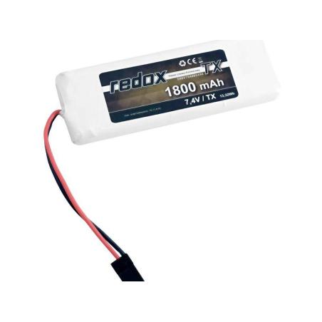 Redox 1800 mAh 7,4V JR (MT-S) - pakiet LiPo TX Redox Akumulatory i ogniwa 5903754002496-KJA 1