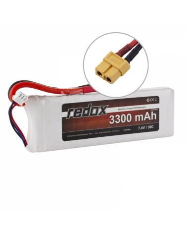 Pakiet Akumulator Redox LiPo 7,4V 3300mAh 30c Redox Akumulatory i ogniwa 5903754001178-KJA 1