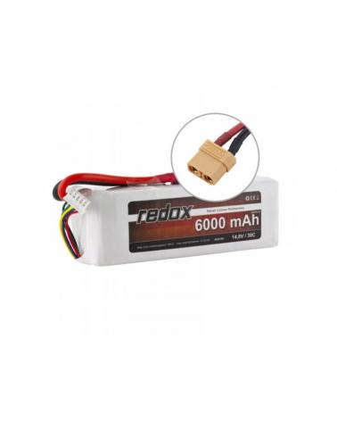 Akumulator Redox 6000 mAh 14,8V 30C - Pakiet LiPo Redox Akumulatory i ogniwa 5903754001345-KJA 1
