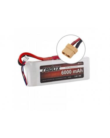 Akumulator Redox 6000 mAh 7,4V 30C - Pakiet LiPo Redox Akumulatory i ogniwa 5903754001321-KJA 1
