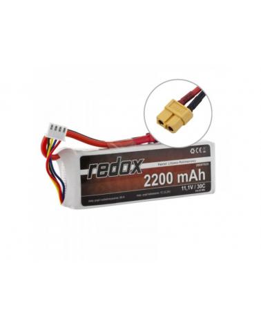 Pakiet Akumulator Redox LiPo 11,1V 2200mAh 30c Redox Akumulatory i ogniwa 5903754001116-KJA 1
