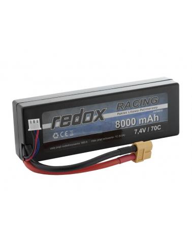 Redox RACING 8000 mAh 7,4V 70C Hardcase - samochodowy pakiet LiPo Redox Akumulatory i ogniwa 5903754000959-KJA 1