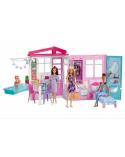 Duży przenośny domek dla Barbie przytulny domek + lalka FXG5 MATTEL Lalki i akcesoria 22566-CEK 4