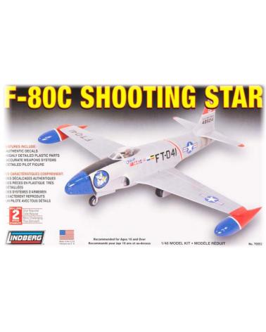 Model Plastikowy Do Sklejania Lindberg (USA) Samolot F-80 C Shooting star Lindberg Modele do sklejania 70552-KJA 1