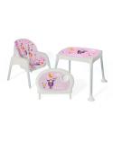 Krzesełko do karmienia stoliczek 3w1 różowy Akcesoria dla dzieci KX5317_3-IKA 2