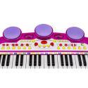 Różowe Organki Keyboard - Stolik, Krzesełko, Mikrofon  Edukacyjne zabawki BB45D-KJA 4