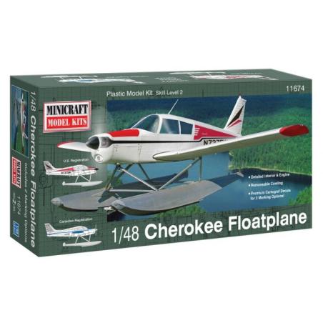 Model plastikowy - Samolot (hydroplan) Piper Cherokee - Minicraft Minicraft Model Kits Modele do sklejania 11674-KJA 1