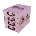 Pudełko kartonowe 4 szuflady pionowe ANIOŁKI RÓŻOWE  Pojemniki i skrzynie 872111-DPM 1