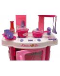 Kuchnia z piekarnikiem różowa - dźwięki, światło, akcesoria Emily Zabawki AGD 008-26-KJA 2
