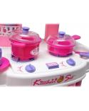 Kuchnia z piekarnikiem różowa - dźwięki, światło, akcesoria Emily Zabawki AGD 008-26-KJA 4