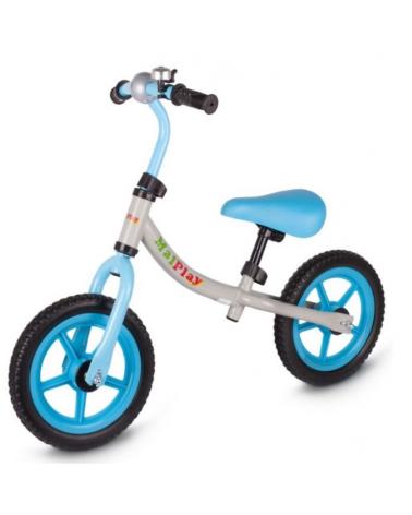 Rowerek biegowy rower dziecięcy szaro-niebieski  Pozostałe rowery i pojazdy KX5414_2-IKA 1