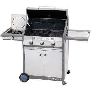 Grill gazowy stacjonarny MERIDIAN 3 ze stali nierdzewnej