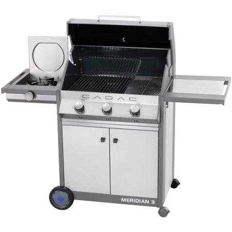 Grill gazowy stacjonarny MERIDIAN 3 ze stali nierdzewnej