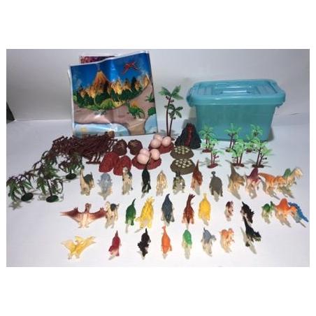 Figurki zwierzęta dinozaury + akcesoria 83elementy  Pozostałe zabawki dla dzieci KX5221-IKA 1