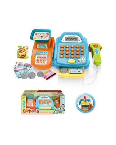Edukacyjna sklepowa kasa fiskalna - Waga Kalkulator Czytnik Kodów Akcesoria  Zabawki AGD SK72A-KJA 1