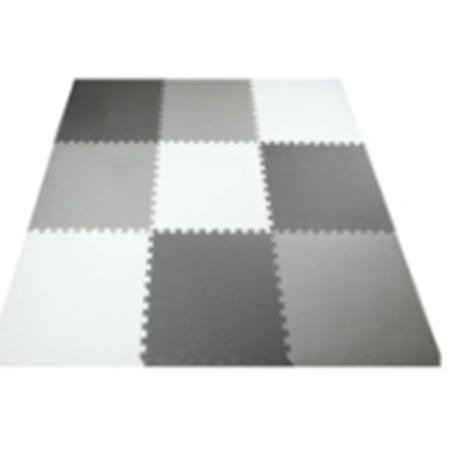Puzzle piankowe mata 9el. czarno-szaro-białe 180x180cm  Edukacyjne zabawki KX5154-IKA 1
