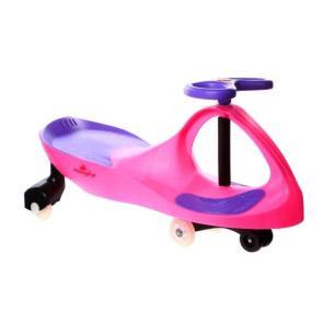 CRAZYCAR GRAWITACYJNY JEŹDZIK SKRĘTNY RÓŻOWY KAUCZUK LED  W1