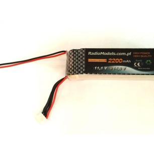 Pakiet, Akumulator LiPo 2200 MAh 11,1V 8C RadioModels  Akumulatory i ogniwa KC0940-KJA 1